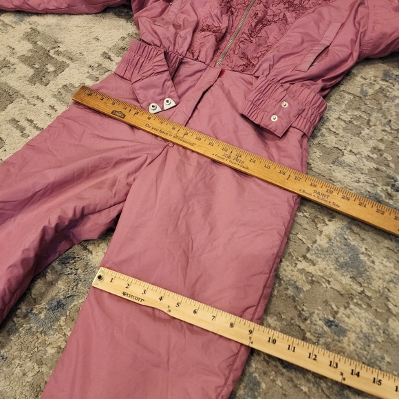 Vintage Snuggler Pink Tess Snowsuit. Women's size 6. - Picture 15 of 16